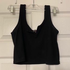 Black crop top